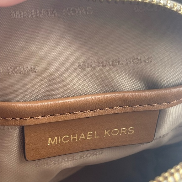 Michael Kors Mini Rhea Cream and Tan Backpack -like new (04) - Picture 3 of 12